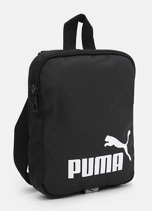 Пума сумка через плечо маленькая puma phase portbale. мужская сумка через плечо брендовая. тканевый мессенджер