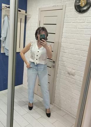 Джинсы мом от &amp; denim +🎁 блуза