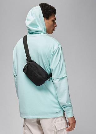 Сумка на пояс jordan cordura. черная бананка джордан. мужская, женская поясная, нагрудная, кроссбоди сумка