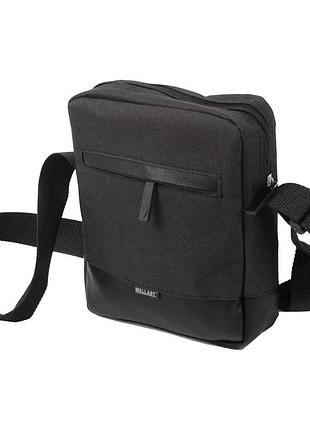 Мужская, женская барсетка wallaby crossbody. черная тканевая сумка через плечо. мессенджер на плечо