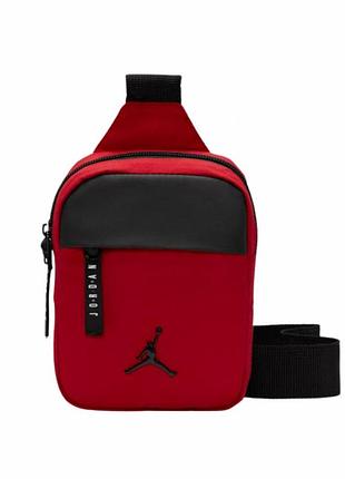 Нагрудная барсетка jordan airborne hip bag. женская сумка слинг через плечо. джордан сумка кросс боди мужская