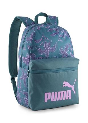 Рюкзак пума женский спортивный puma phase all-over print. рюкзак для спортзала женский. портфель пума женский