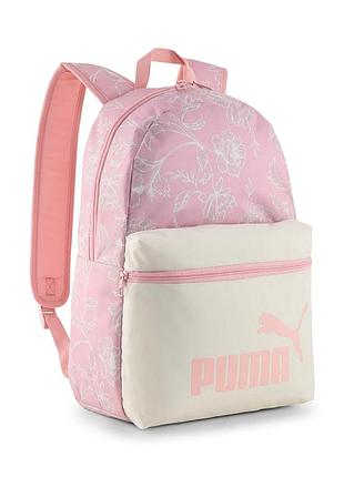 Рюкзак пума женский спортивный puma phase all-over print. рюкзак для спортзала женский. портфель пума женский