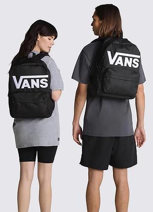 Vans рюкзак old skool drop v. ванс портфель для учебы и работы. школьный рюкзак для ноутбука vn000h4zblk1