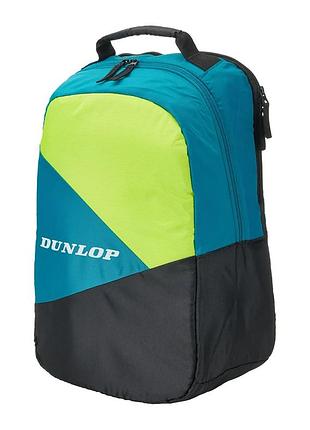 Рюкзак для великого тенісу dunlop sx club. бірюзовий рюкзак для падела. 30 літровий рюкзак для бадмінтона