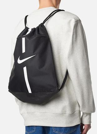 Спортивная сумка мешок для зала nike academy football gymsack. рюкзак мешок для бутс найк. мешок для обуви