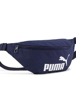 Сумка на пояс puma phase waist bag. чоловіча нагрудна сумка кросбоді. тканева бананка жіноча пума.