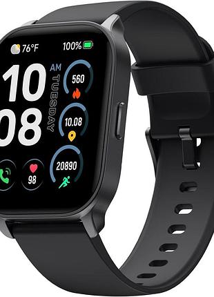 Смарт годинник універсальний toobur bluetooth дзвінки 100 режимів пульсометр ip68 чорний