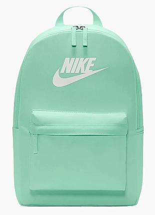 Женский рюкзак для тренировок и фитнеса в спортивном стиле найк nike heritage 20 л. салатовый dc4244-353