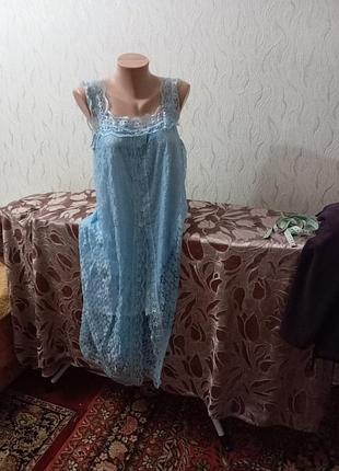 В подарок к любой покупке ночная сорочка гипюр  мягкий