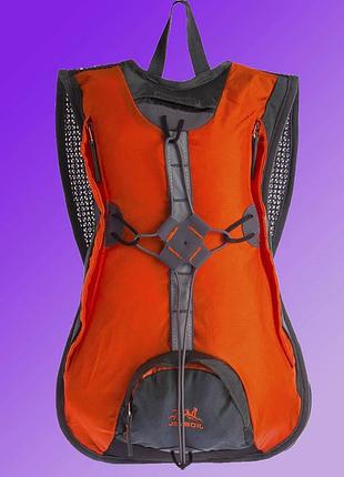 Вместительный рюкзак велосипедный jetboil type a 21 л. оранжевый велорюкзак для бега, велосипедистов