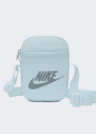 Сумка найк через плече жіноча nike heritage s. голубая маленька барсетка найк месенджер на плече