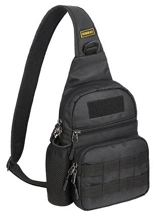 Тактическая однолямочная сумка surikat sling molle. военная нагрудная сумка зсу. кросс боди сумка слинг