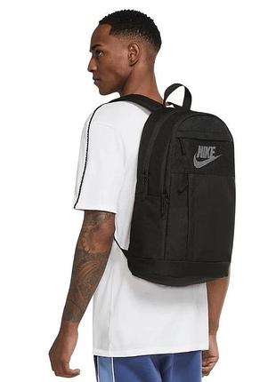 Чёрный рюкзак мужской найк nike elemental 21 л. спортивный городской рюкзак для тренировок (dd0562-010)