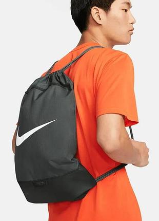 Спортивний рюкзак мішок для взуття nike brasilia | 18 л. мішок для бутс найк. сумка мішок для кросівок