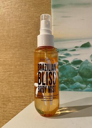 Англія 🇬🇧 body stories парфумований міст спрей для тіла brazilian bliss body mist з ароматом солоної карамелі