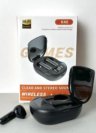 Беспроводные наушники к40 series, earbuds, smart case (черный)