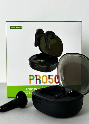 Беспроводные наушники pro 50 series, earbuds, smart case (черный)