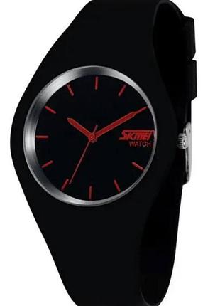 Часы наручные skmei 9068bkrd black (red pointer)