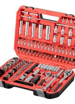Ve набор инструмента intertool 1/4" new version x 1/2" 111ед red для дома и гаража комплект для ремонт n6w_ver 3