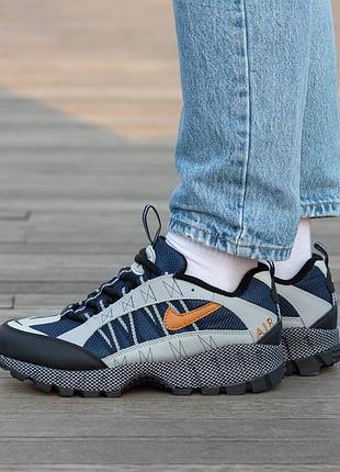 Мужские кроссовки nike air humara grey blue демисезон весна-осень