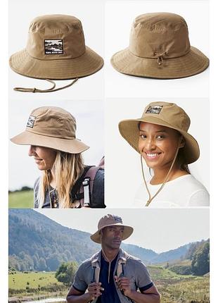 Унисекс туристическая солнцезащитная шляпа панама forclaz decathlon travel never ends 100
