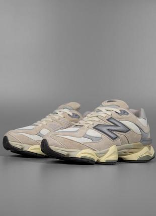 Мужские кроссовки new balance 9060 beige white дворе баланс