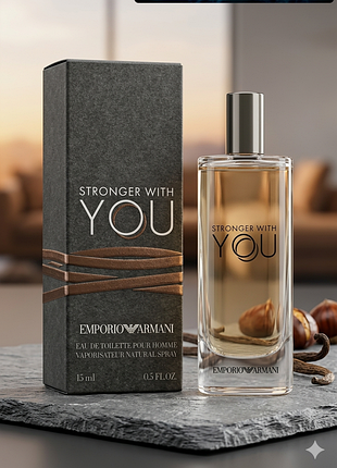 Туалетная вода для мужчин giorgio armani emporio armani stronger with you eau de toilette 15 ml.