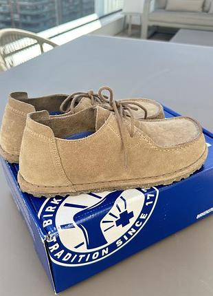 Мокасини жіночі birkenstock замшеві на шнурках