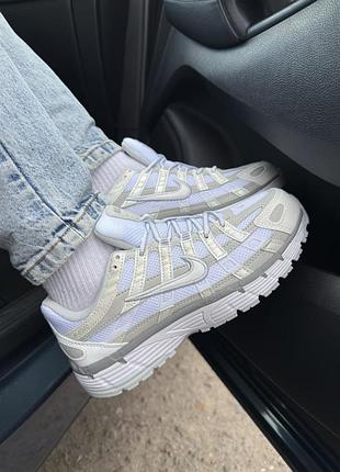 Кроссовки nike p-6000 white/grey