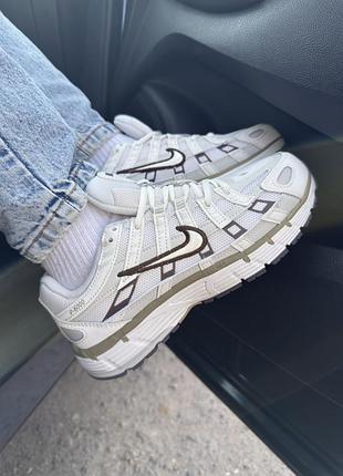 Кросівки nike p-6000 white/bordo