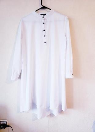 Нове текстуроване оверсайз плаття сорочка з подовженою спинкою zanzea7 фото