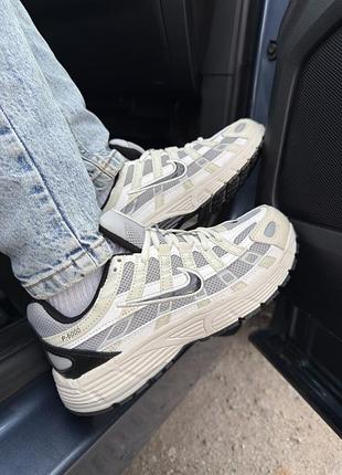 Кроссовки nike p-6000 white/black