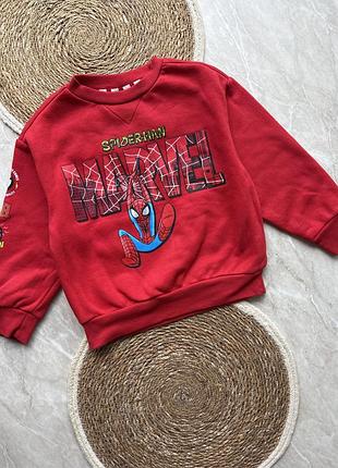 Світшот спайдермен marvel на хлопчика 4-5 років 110 см