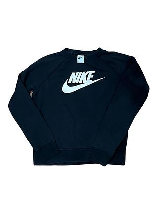 Nike жіночий світшот, чорний з великим лого, s