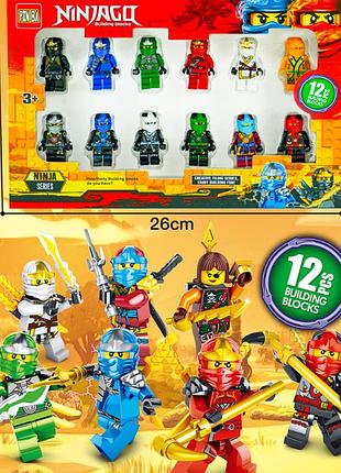 Набор фигурок лего ниндзяго 12 шт герои, фигурки персонажи ninjago heroes
