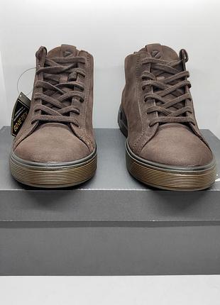 Кожаные ботинки кеды ecco gore tex оригинал 2