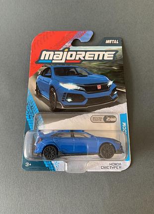Машинка металева мажорет преміум хонда цівік honda civic type r majorette