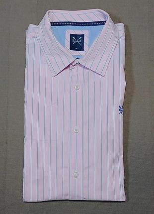 Комір 46 см  grew clothing company 
рожевобіла смужка  сорочка  
size xl classic fit 
гудзики брендовані
 100% cotton