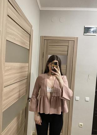 Рожевий базовий піджак topshop