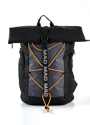 Якісний міський спортивний рюкзак ролтоп mad packton 26 л. рол топ жіночий, чоловічий для міста (rpn8090)