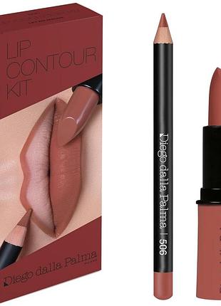 Diego dalla palma lip contour kit набір для макіяжу губ 506 let me mauve