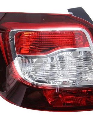 Фонарь задний dacia sandero/renault sandero 2013-, левый, темный отражатель, depo, 551-19a7l-ue2