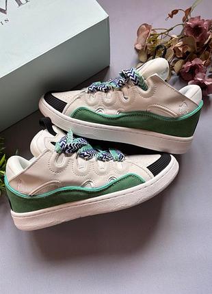 Кросівки від бренду lanvin curb white blue
