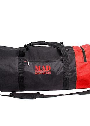 Сумка спортивная мужская большая mad xxl 50 л. вместительная сумка боченок для поездок, тренировок, в спортзал
