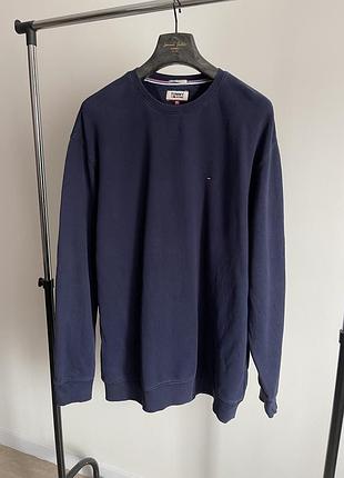 Світшот синій tommy hilfiger светр xl