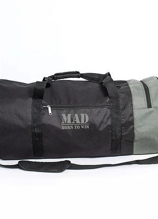 Сумка спортивная мужская большая mad xxl 50 л. вместительная сумка боченок для поездок, тренировок, в спортзал