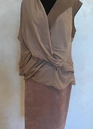 Блуза helmut lang, юбка marc cain