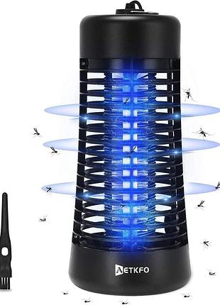 Антимоскітна лампа пастка aetkfo для комарів від мережі 220v, уф-лампа від комарів позбавляє комарів та молі