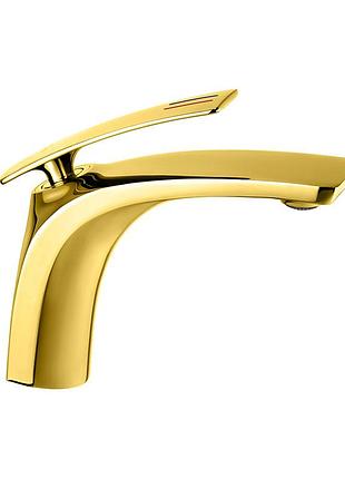 Смеситель для умывальника mone deluxe olivia 60231tg gold